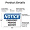 Signmission Emergency Propane Shutoff, 14 in W x Rectangle, Aluminum OS-2PACK-NS-A-1014-L-11890 - alternate 4